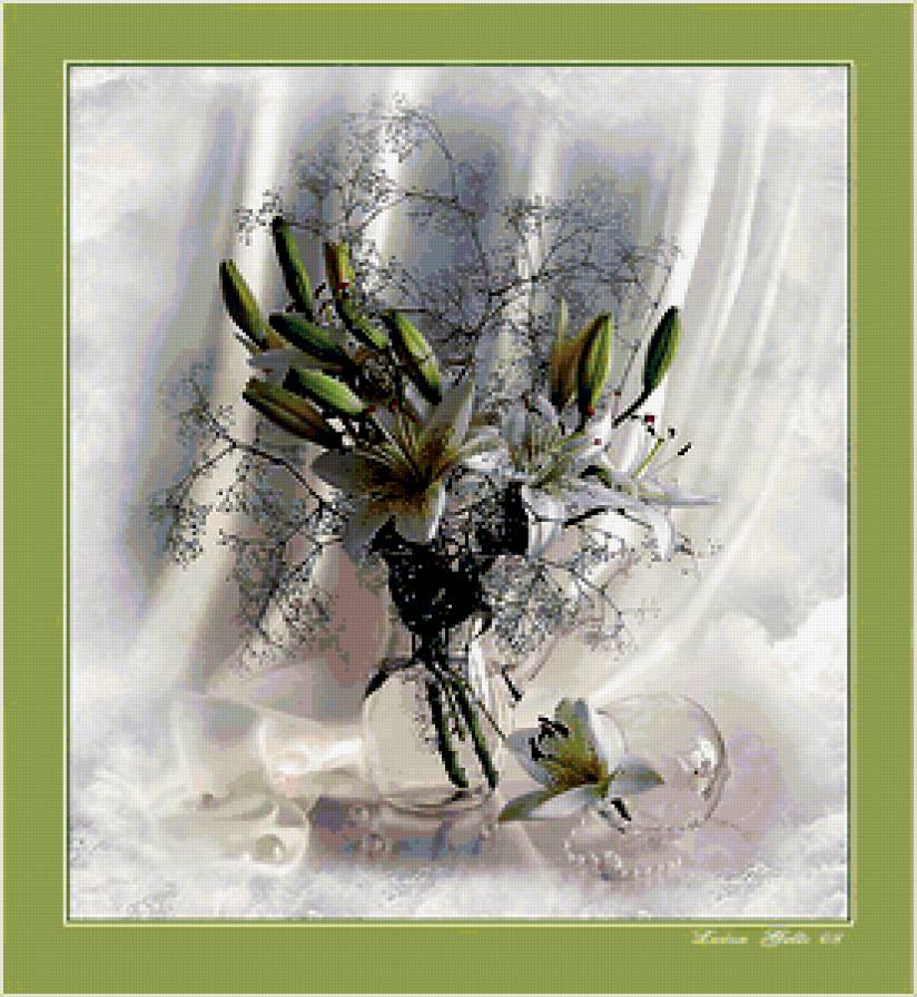 цветы в вазе - предпросмотр