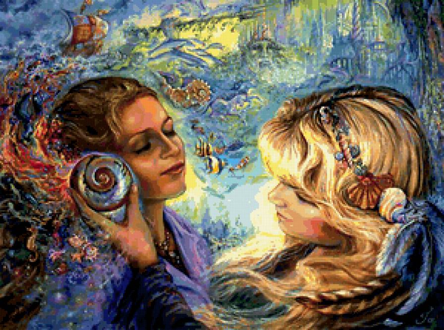 Сны о сиренах - девушки, сказка, пейзаж - предпросмотр