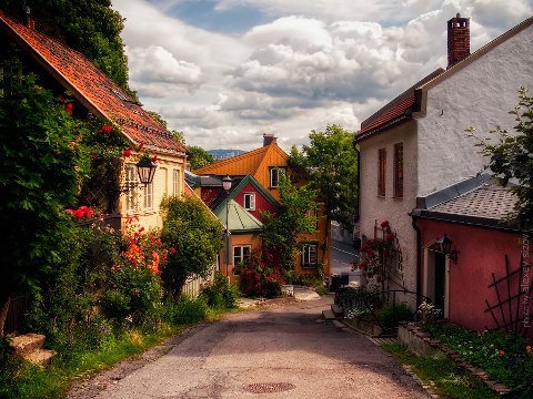 street - street, landscape, house - оригинал