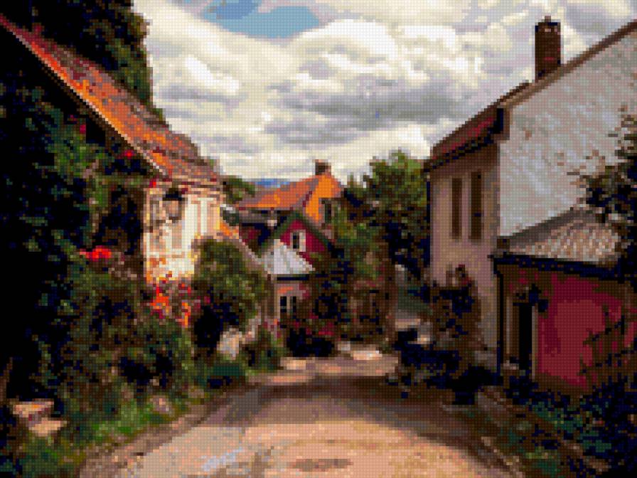 street - landscape, house, street - предпросмотр