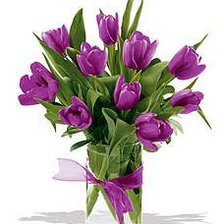 Схема вышивки «violet tulips»