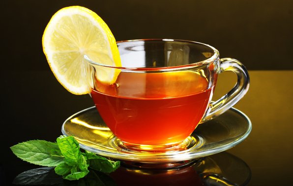 tea with lemon - tea, cup - оригинал