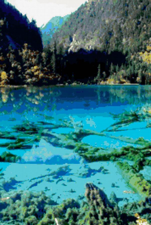 Горное озеро - озеро, горы - предпросмотр