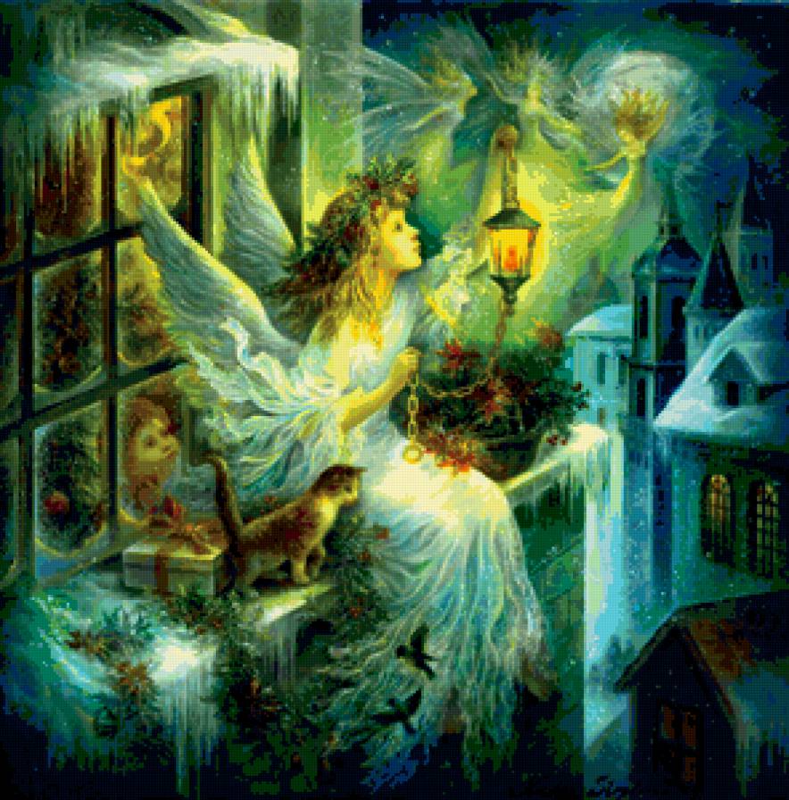 Рождественский ангел - ангел, рождество - предпросмотр