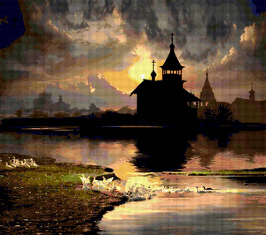 На закате - красота, разное - предпросмотр