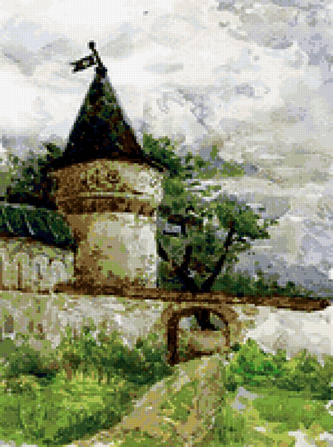 Старая крепость - пейзаж, крепость - предпросмотр