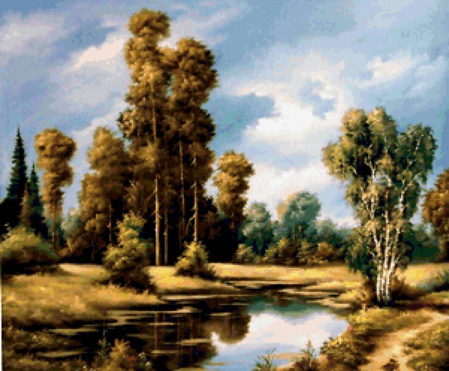 Пейзаж, лес, река - пейзаж, лес, река - предпросмотр