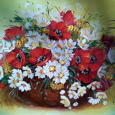 Схема вышивки «серия полевые цветы»