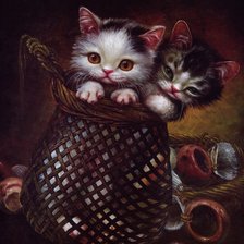 Схема вышивки «кошечки 2»