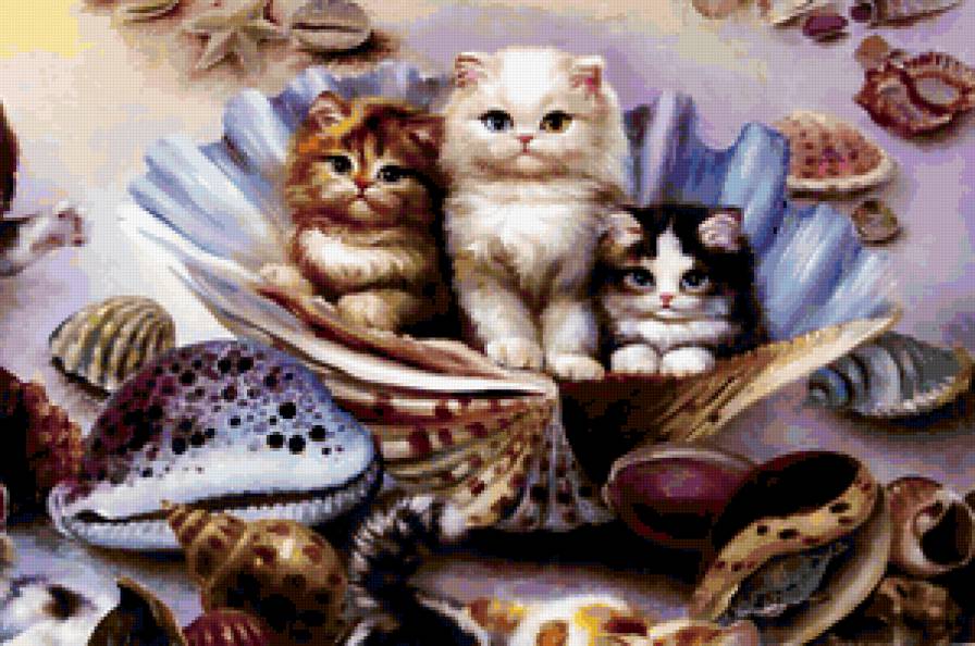 кошечки 4 - картины, животные, кошки - предпросмотр