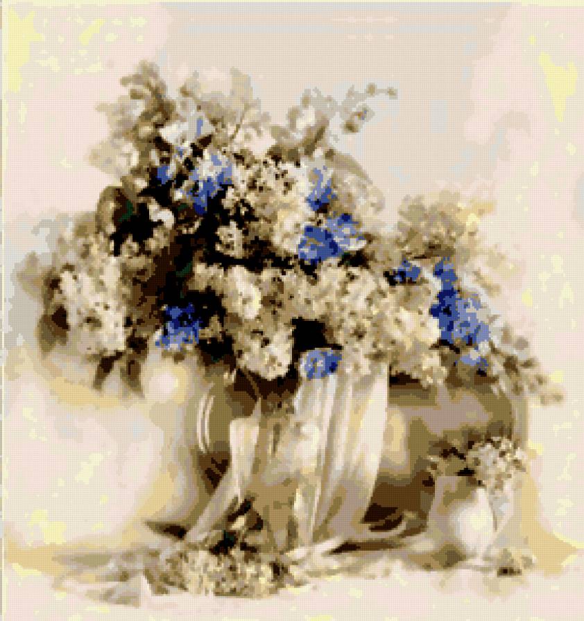 белая сирень - букет, сирень, цветы - предпросмотр