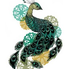 Схема вышивки «peacock 3»
