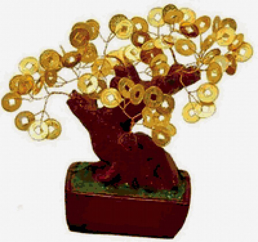 денежное дерево - деньги, дерево, оберег - предпросмотр