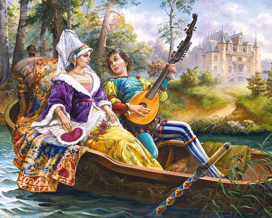 прогулка по реке - оригинал