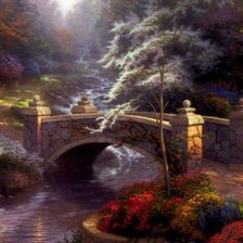 каменный мостик весна