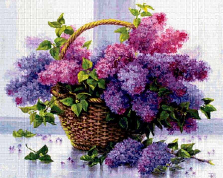 корзинка сирени - корзинка сирени - предпросмотр