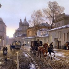 Схема вышивки «город»