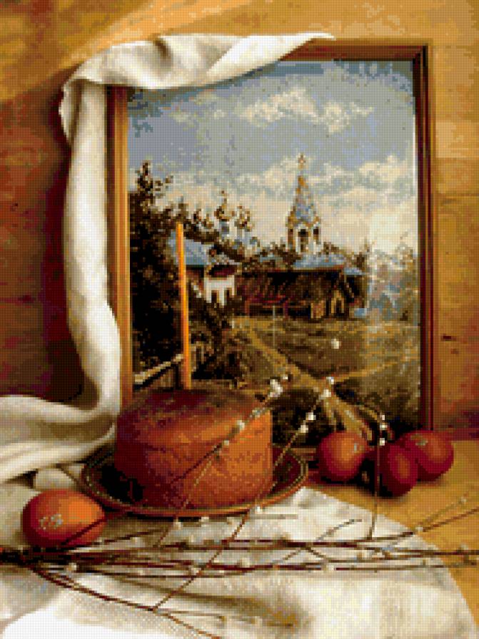 пасха - натюрморт, пасха - предпросмотр