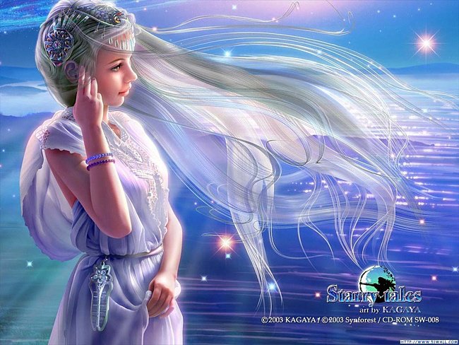 девушка у моря - картины кагайя - оригинал