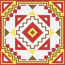 подушка мозаика