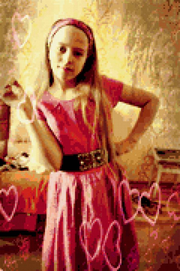 Девчёнка - милашка, с яблоком, красотка, девочка - предпросмотр