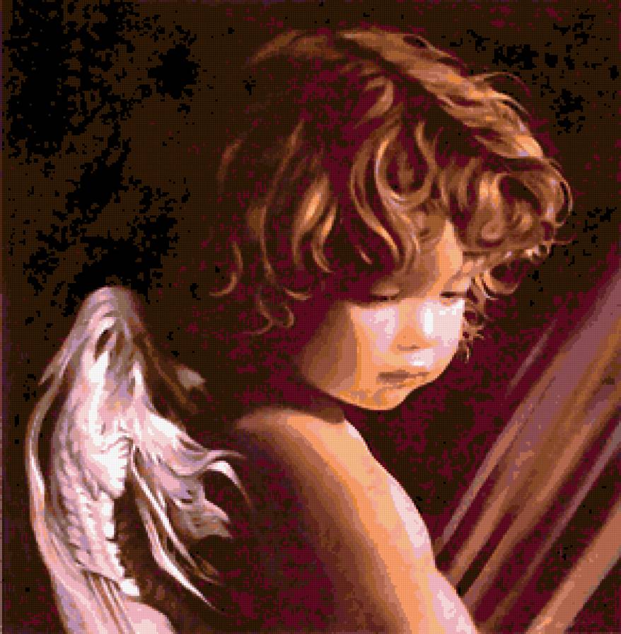 Мальчик-Ангелочек - ангел, дети - предпросмотр