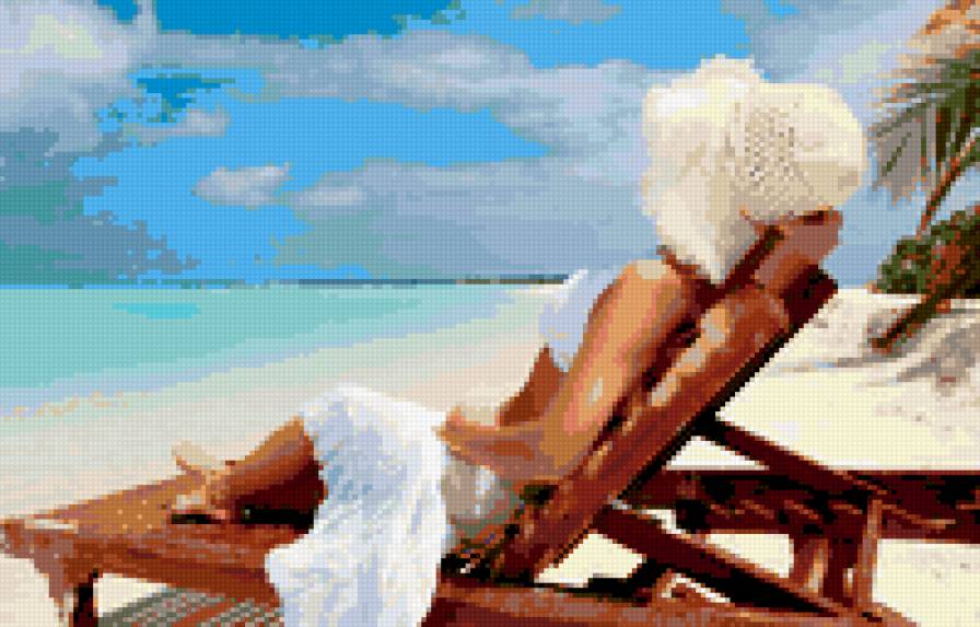 ПОБЕРЕЖЬЕ - пляж, девушка, море - предпросмотр