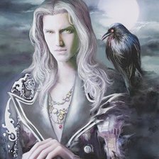 Схема вышивки «с вороном»