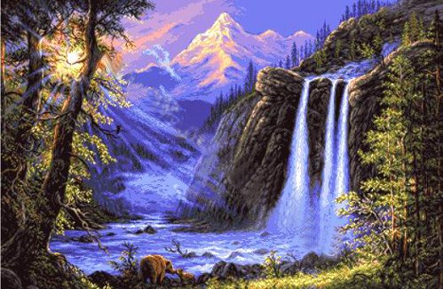 водопад - оригинал