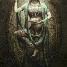 Оригинал схемы вышивки «Гуань Инь. Богиня Милосердия» (№312653)