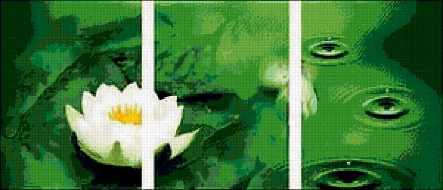 лотос - цветы, лотос, триптих - предпросмотр