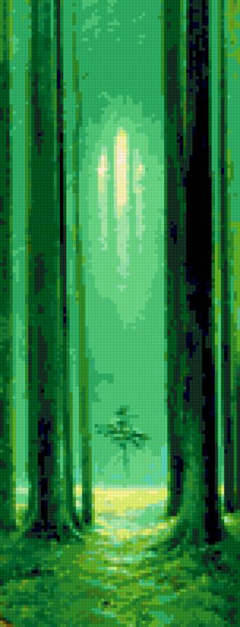 Лесная готика - лес, васильев, готика, картины - предпросмотр