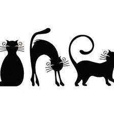 Схема вышивки «Три кота»