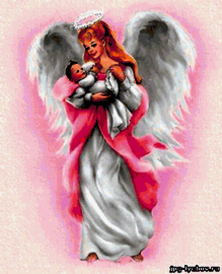 Ангел с ребенком - ангел - предпросмотр