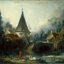 Схема вышивки «У озера»