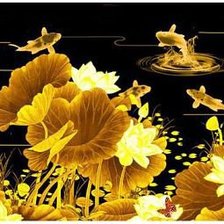 Схема вышивки «золотые цветы»