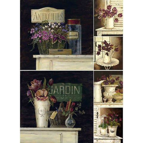 №313917 - цветы, натюрморт, розы, вазы, тюльпаны - оригинал