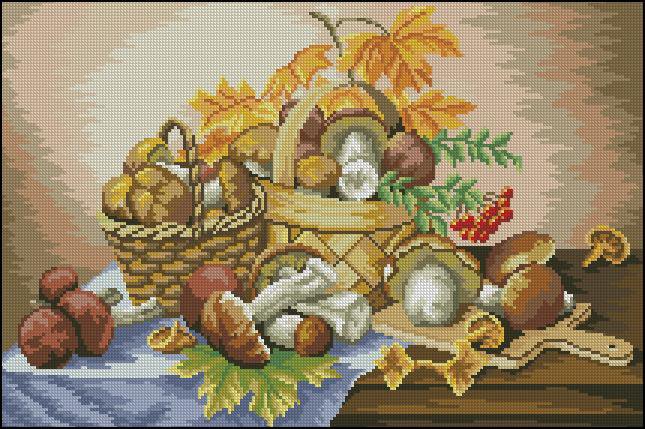 Лесные дары - грибы, природа - оригинал