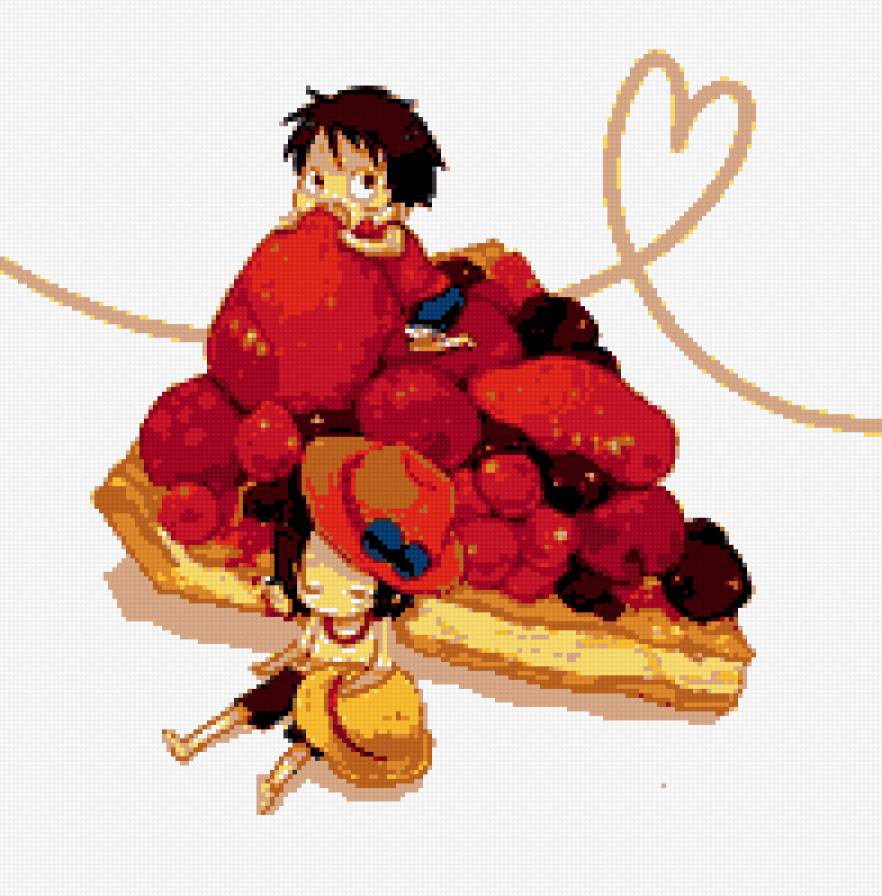 Луффи и Эйс - луффи .эйс.тортик - предпросмотр