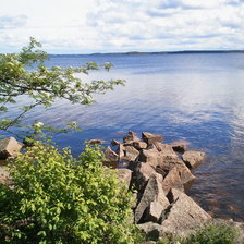 Берег залива