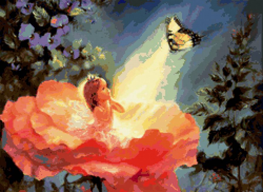 Прекрасный цветок!!!!! - цветы, девочка - предпросмотр