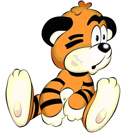 Тигренок - для детей, мультяшки, оранжевый, тигренок, детское - оригинал