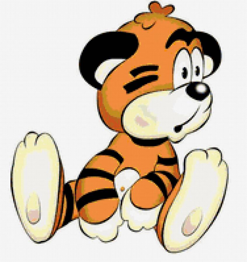 Тигренок - детское, мультяшки, оранжевый, для детей, тигренок - предпросмотр