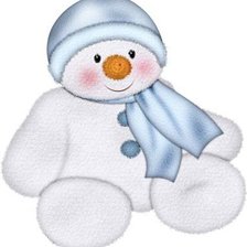 Схема вышивки «снеговик»