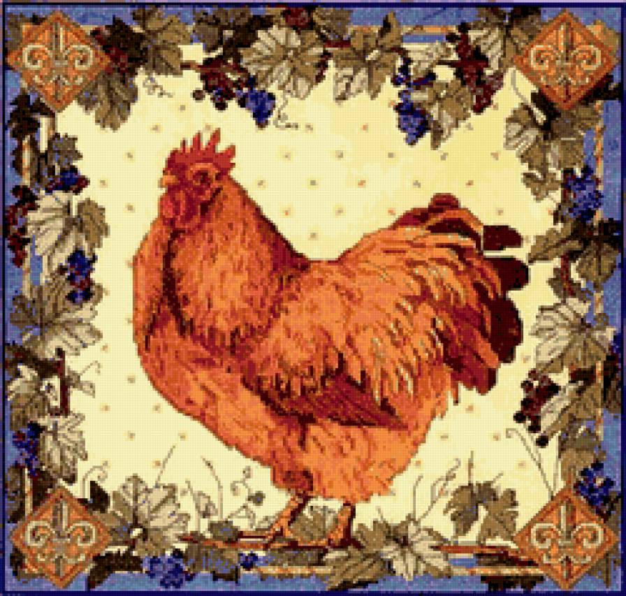 Курочка - винтаж, для кухни - предпросмотр