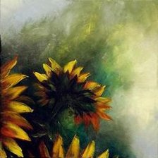 Схема вышивки «Триптих, подсолнух, ч.2»