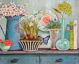 №315014 - нарциссы, вазы, натюрморт, цветы - оригинал