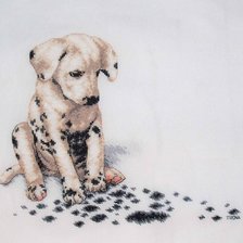 Схема вышивки «Долматинец»