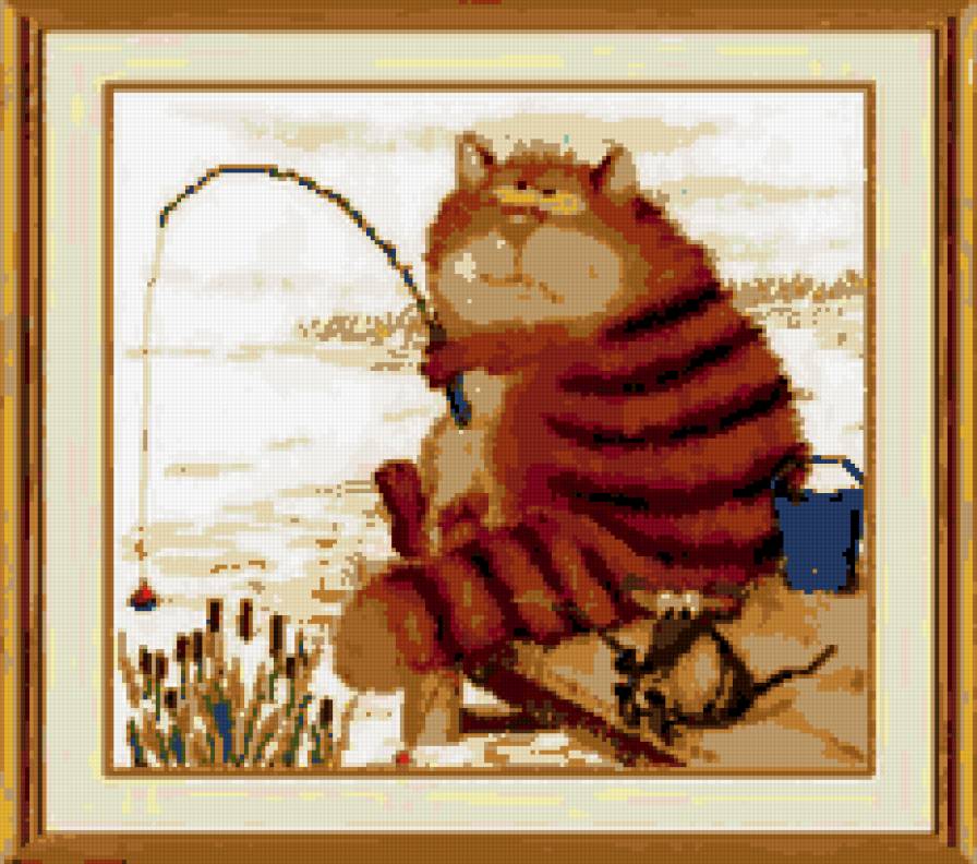 Рыбаки - коты, детские - предпросмотр