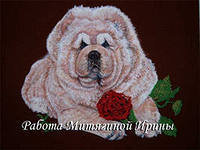 Схема вышивки «собачка»